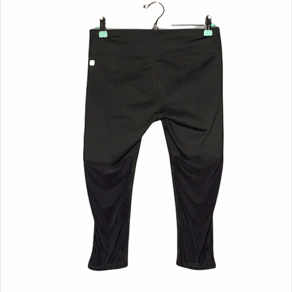 FABLETICS Mid-Rise Mesh Black Capri - Picture 2 of 10
